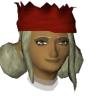 A headshot avatar of the player illuminating