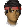 A headshot avatar of the player undyed