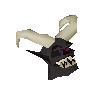 Black demon mask