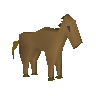 Brown toy horsey