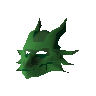 Green dragon mask