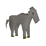 Grey toy horsey