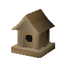 Oak bird house