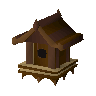 Mahogany bird house