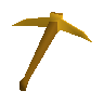 Gilded pickaxe