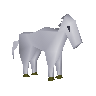 White toy horsey
