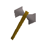 Steel battleaxe