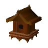 Redwood bird house