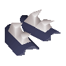 Blue spiky vambraces