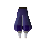Blue elegant legs