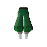 Green elegant legs