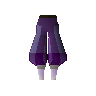 Purple elegant legs