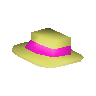 Pink boater