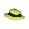 Black boater