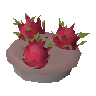 Uncooked dragonfruit pie