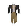 Dark tuxedo jacket