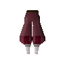 Red elegant legs