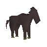 Black toy horsey