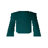 Teal robe top