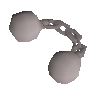 Steel chainshot cannonball