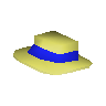 Blue boater