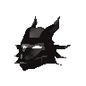 Black dragon mask