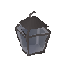 Empty candle lantern