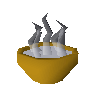 Bowl of hot water