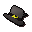 Black leprechaun hat
