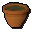 Filled plant pot