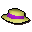 Purple boater