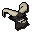 Black demon mask