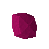 Uncut red topaz
