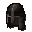 Studded leather coif
