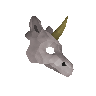 White unicorn mask