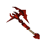 Off-hand dragon throwing axe