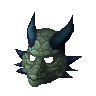 Onyx dragon mask