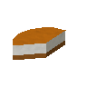 Slice of bacon cheesecake