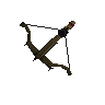 Off-hand black crossbow
