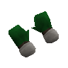 Santa costume gloves