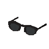 Stylish glasses (black)