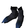 Blue dragonhide boots