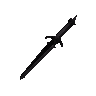 Off-hand black dagger