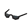 Half-moon spectacles (black)
