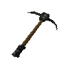 Iron pickaxe + 1