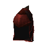 Red dragonhide coif