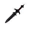 Off-hand black sword
