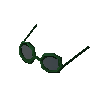 Round glasses (green)