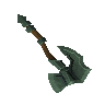 Adamant off hand battleaxe + 2