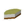 Slice of lemon cheesecake